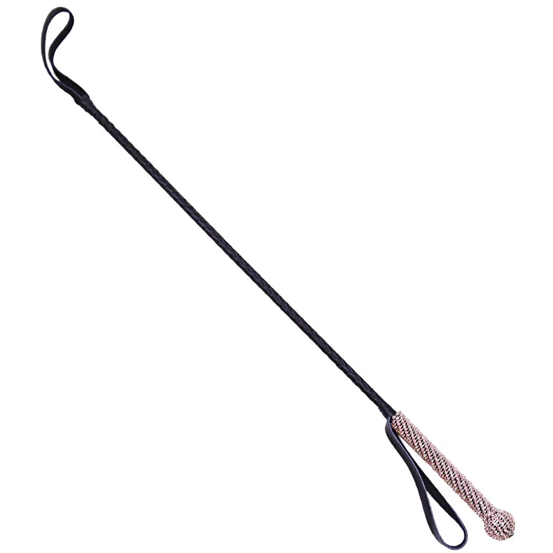 73CM Crystal Handle Riding Crop PU Leather Whip Crops Equestrianism Horse Whips