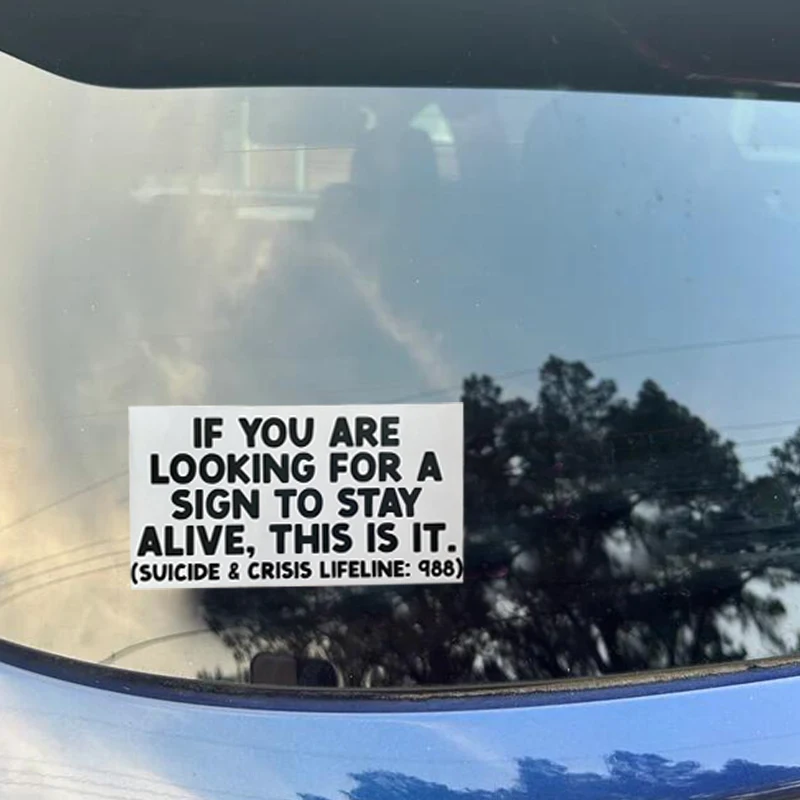 Креативные автомобильные наклейки, знаки, чтобы оставаться в жизни, фотоупаковка, Внешний бампер для окна, аксессуары, водонепроницаемые струйные виниловые наклейки Креативные автомобильные наклейки, знаки, чтобы оставаться в жизни, фотоупаковка, Внешний бампер для окна, аксессуары, водонепроницаемые струйные виниловые наклейки