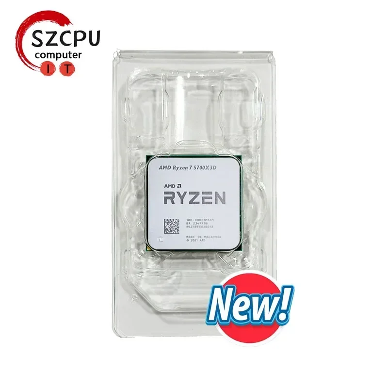 AMD Ryzen 7 5700X3D R7 5700X3D New 4.1 GHz 8-Core 16-Thread CPU AMD Ryzen 7 5700X3D R7 5700X3D New 4.1 GHz 8-Core 16-Thread CPU