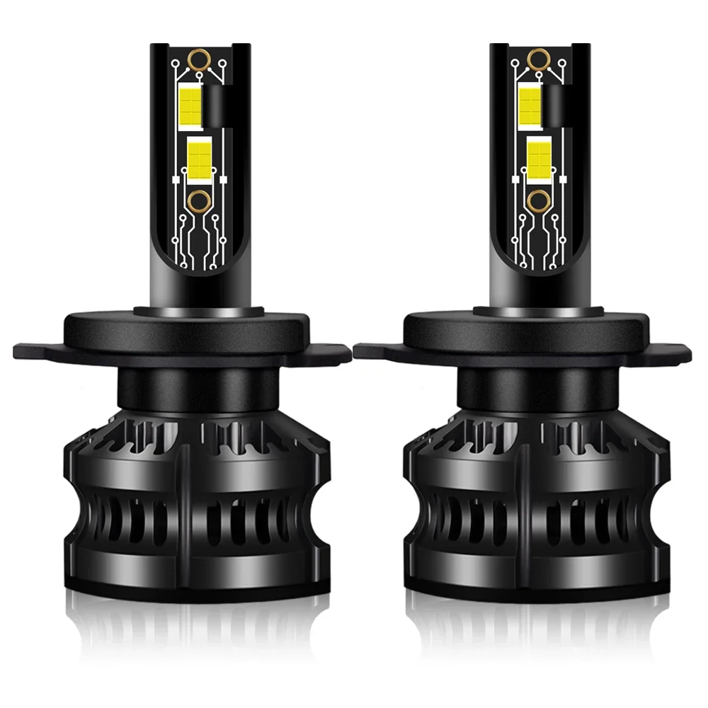 2개 Z8 60W H4 H7 HB3 HB4 9005 9006 H8 H11 H16(JP) 9007 9004 H13 9008 9012 HIR2 LED 전구 자동차 헤드라이트 자동 헤드램프 12V 6000K