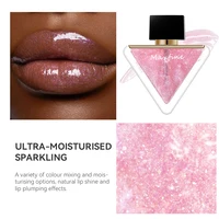 4-color moisturizing lip triangle oil, moisturizing transparent lip oil, natural lip enhancement lip gloss. 4