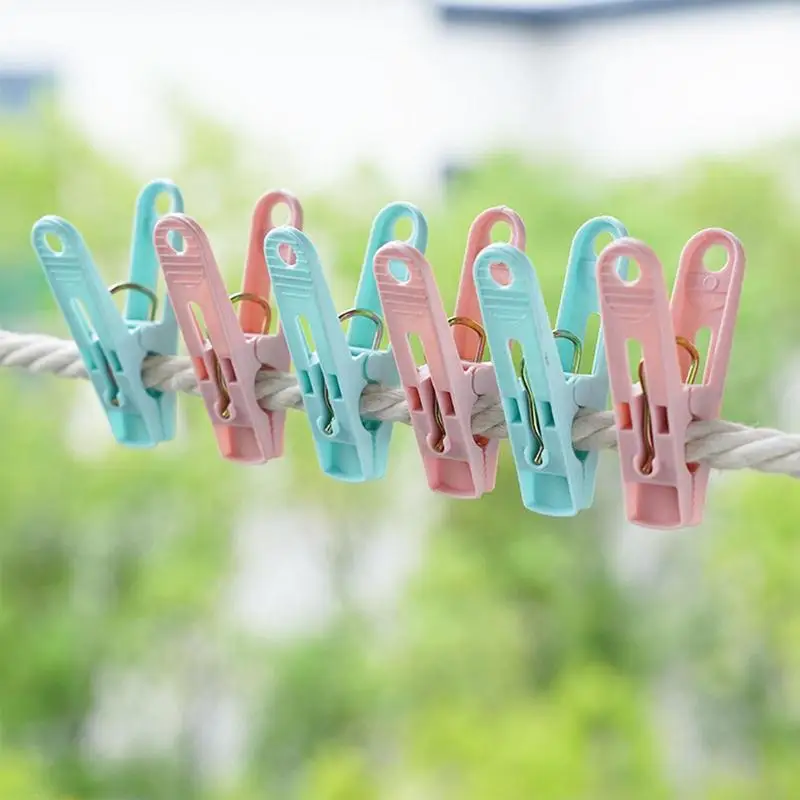 Clothesline Clips 30PC Portable Clothespin Plastic Hangers Windproof  Household Clips With Small Clothes Pegs For Keeping Cloths