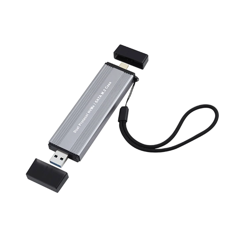 

2 в 1 Интерфейс USB Type-C Корпус M.2 SSD Поддержка 10 Гбит/с M.2 NVMe PCIe M.2 SSD Жесткий диск SSD Корпус Защитная пленка