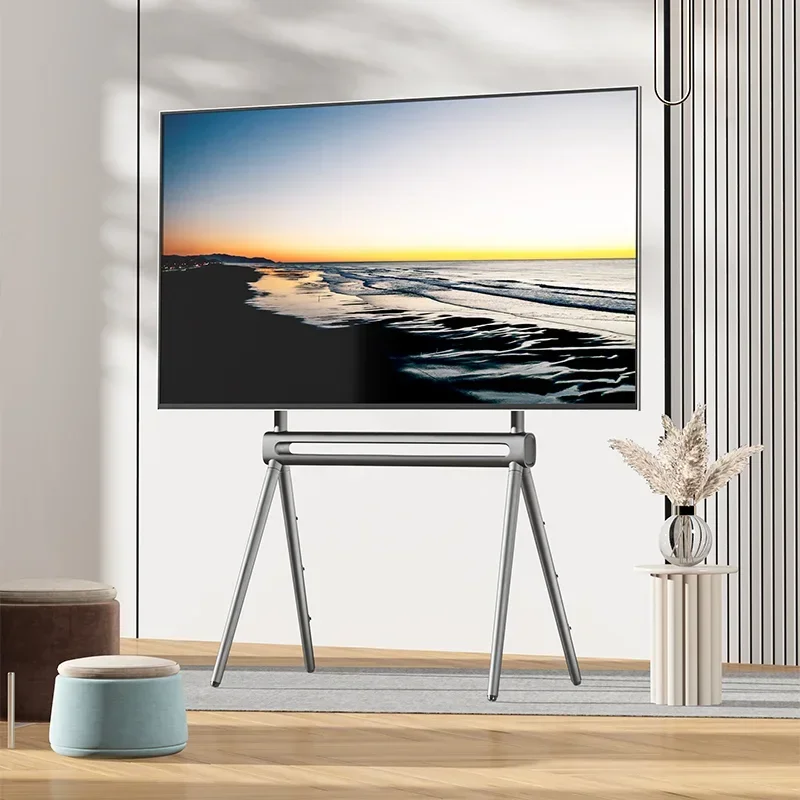 Floor Luxury TV Stand Large Size Wood Home TV Holder Removable Metal Living Room Decoration 42-75 Inches Rack Magazine Gift