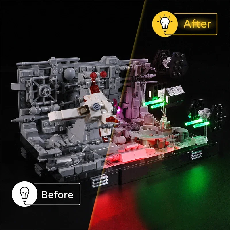 Lighting Set For 75329 Starings Wars Death Star Trench Run Diorama