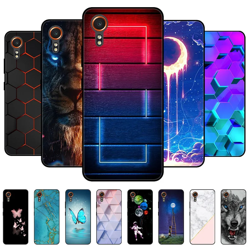 Fashion Painted TPU Silicone Phone Back Cover for Samsung XCover Series