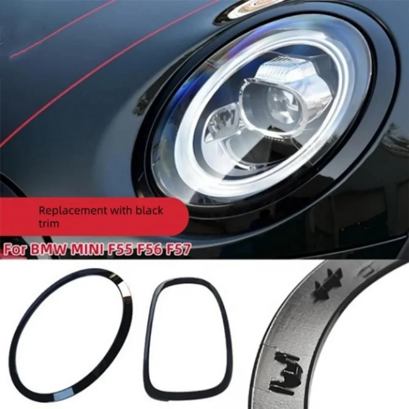 2pcs Headlight Trim Ring Font/Rear Lamp Frame MINI COOPER F55 F56 F57 2013-51712355791 51712355798 headlight trim ring