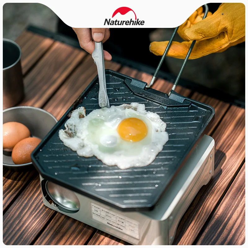 Naturehike New Non Stick Frying Pan Outdoor Camping Barbecue Plate Cassette Oven Barbecue Plate