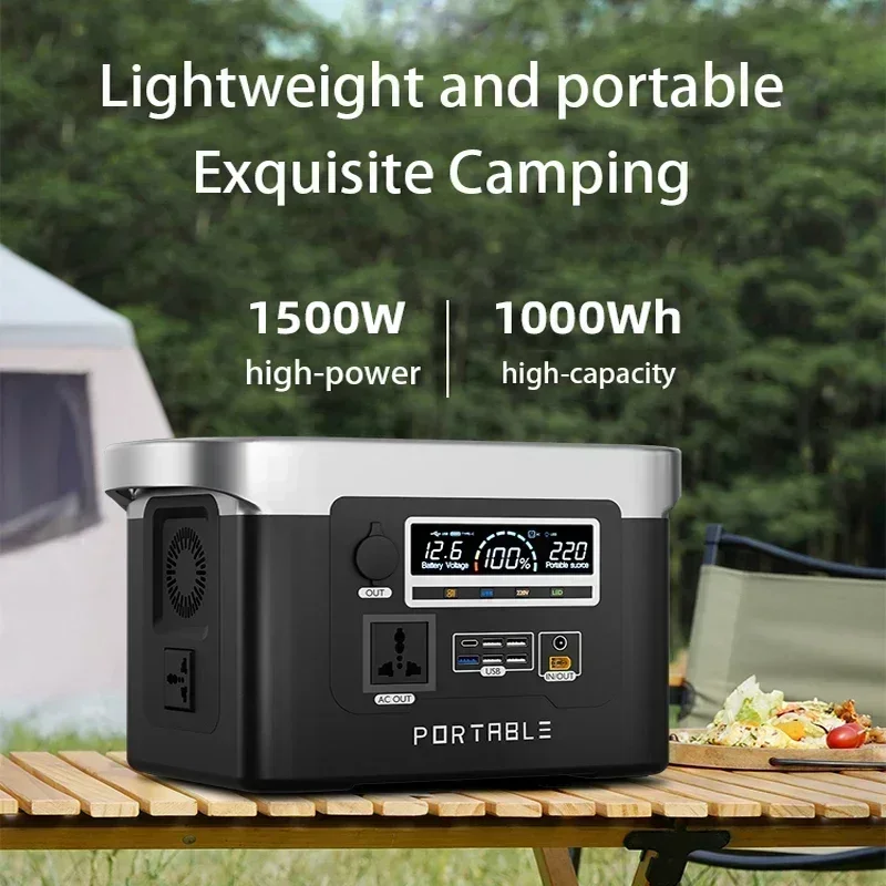 800W 40Ah-85Ah portable power bank, portable power station, outdoor emergency supply for camping outdoor RV homes