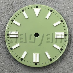 Sterile Glossy Green Luminous Watch Dial, 29mm - 29mm (Light green 2)