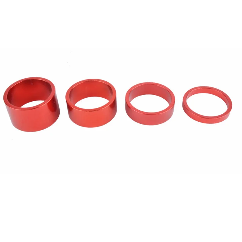 Set 4 Distanziali Per Cuffia Bici MTB 1 1/8 (28,6mm) &ndash; Altezze 5/10/15/20mm