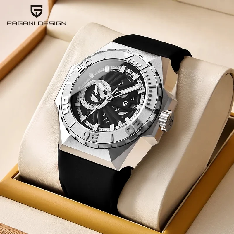 

PAGANI DESIGN YS-007 Big 47.5mm Luxury Hollow Men Mechanical Watch Stainless Steel Sapphire Waterproof Wristwatches Reloj Hombre