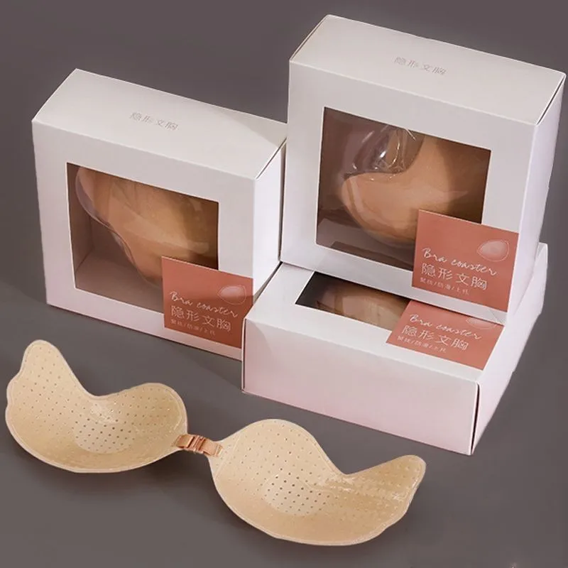 silicone invisible wedding underwear mango cup seamless breathable breast sticker gathered strapless beauty back bra Reusable Mango Silicone Bust Nipple Cover Pasties Stickers Breast Self Adhesive Invisible Bra Lift Tape Push Up Strapless Bra