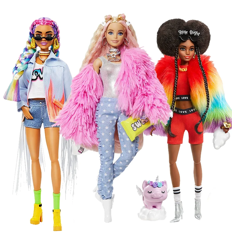 Barbie Doll Barbie Extra Barbie Doll | Curly Barbie Dolls Original - Dolls - Aliexpress