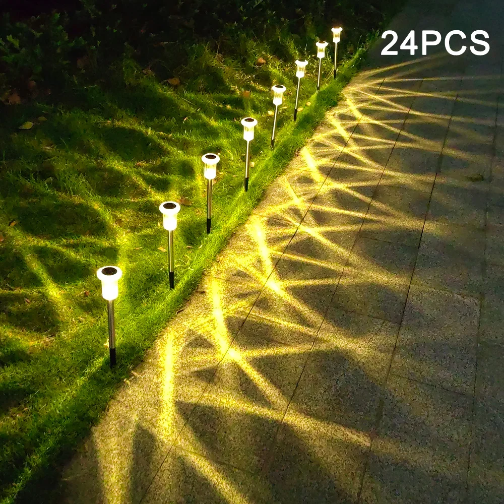 Solar Pathway Lights Bright RGB Color Changing Warm White Outdoor Waterproof Garden Lamp Powered Landscape Path Lights for Yard led dimming 5050 bright light colorful color changing remote control 16 color lamp ball lamp living room ceiling rgb bulb