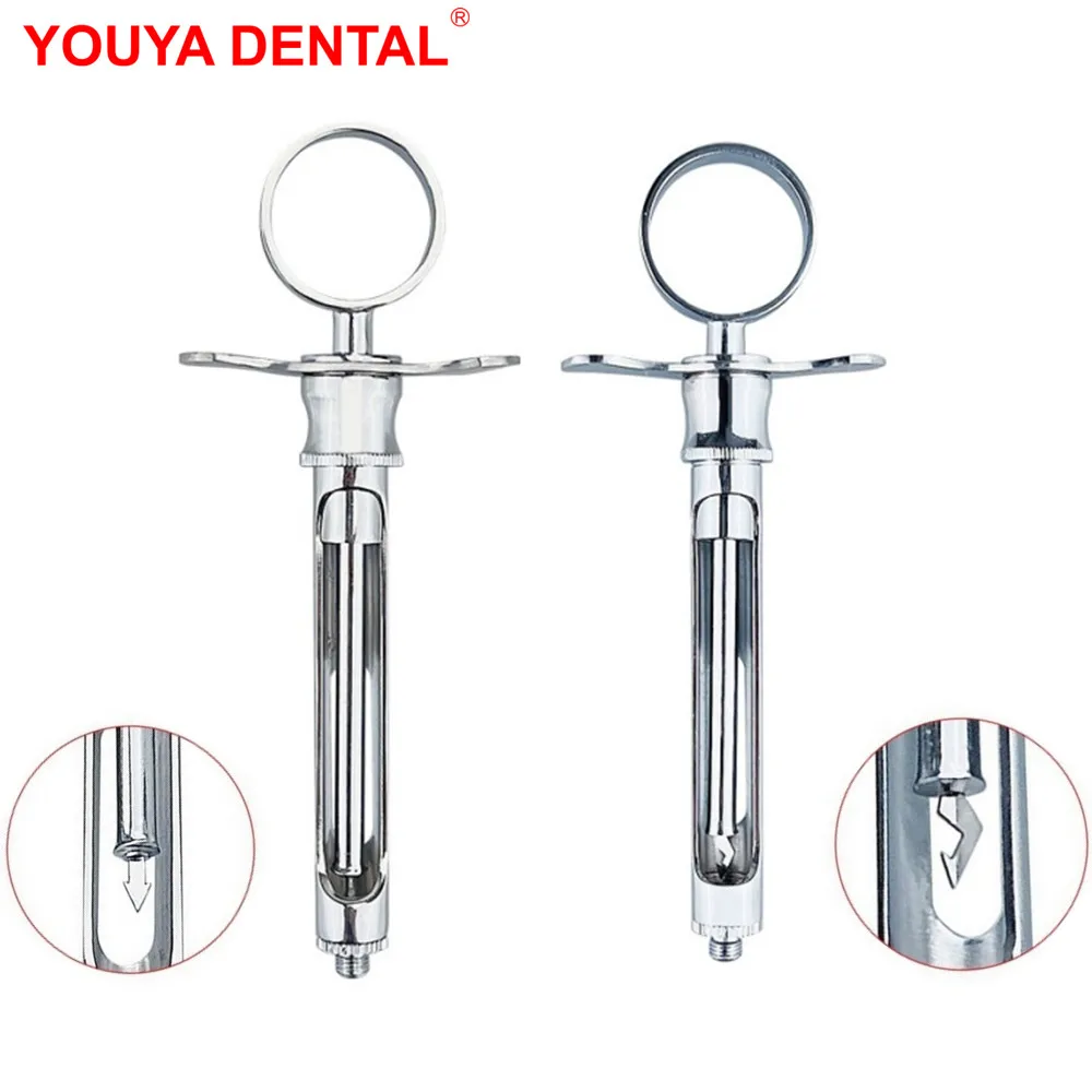 DentalSyringeGunStainlessSteelAspiratingDentistSyringeInjection