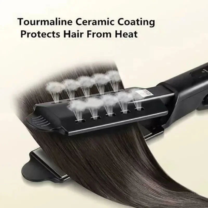 Electric Hair Straightener Hair Straightening Bangs Portable Steam Straightener for Home Splint Constant Temperature 4 Gears