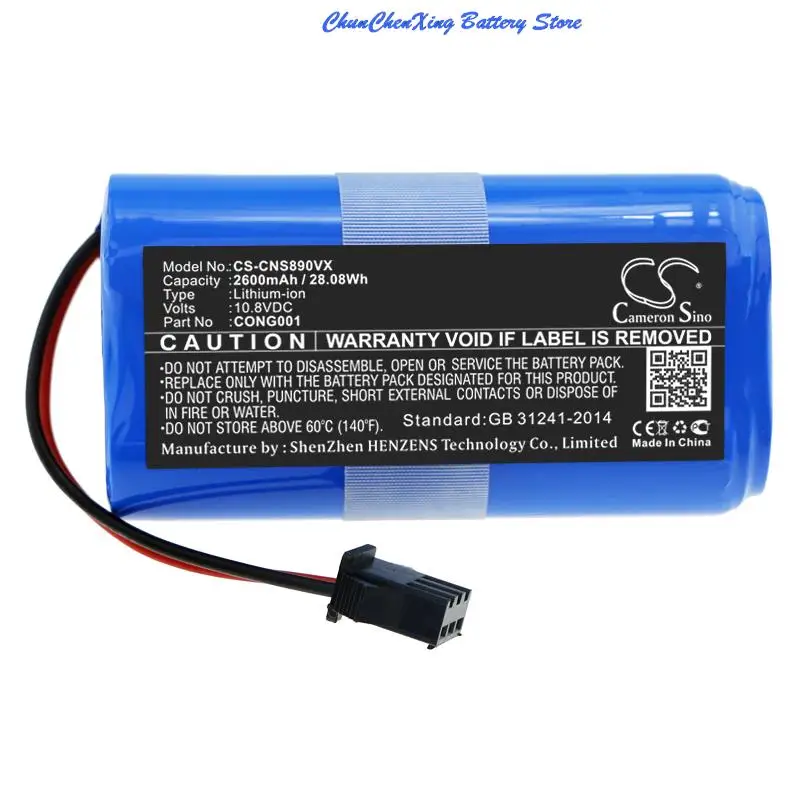 

OrangeYu 2600mAh battery for CECOTEC CONGA 890 Slim