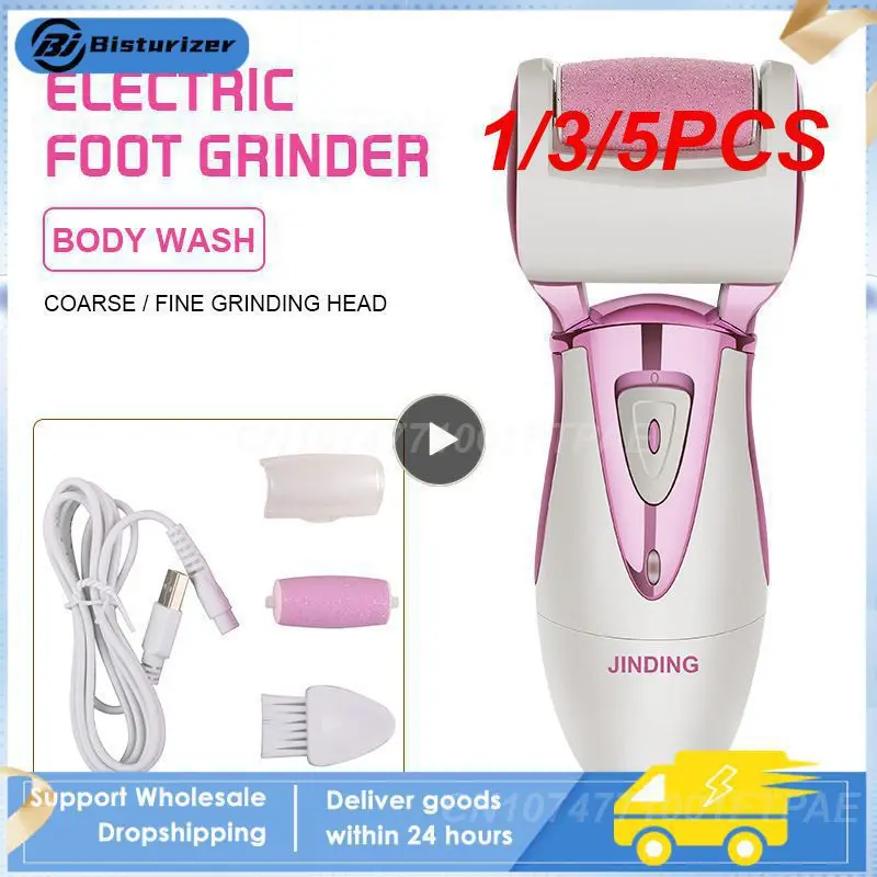 

1/3/5PCS Electric Pedicure Foot File Callus Remover Grinder Professional Spa Electronic Micro Pedi for Hard Cracked Dead Skin