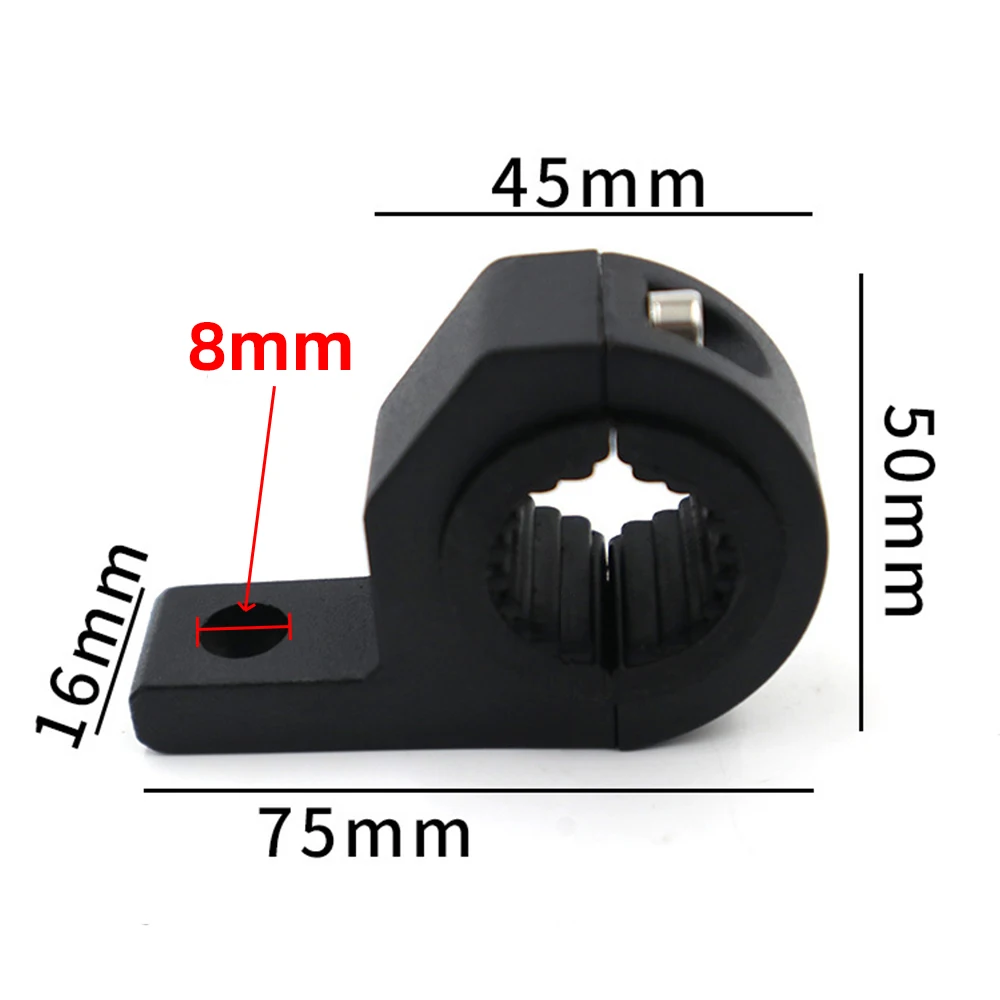 1pc Motorbike LED Light Bar Clamps Brackets Tube Clamp Mount Kit For Motorcycle Fog Light Mount Motorcycle Accessories Black motorcycle light bracket motorcycle headlight clamp motorcycle headlight mount utv light bar mount