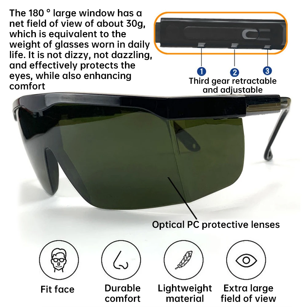 Laser Protective Goggles Welding Glasses Eye Protection Safety Glasses Anti UV Infrared Dust Impact Welder Specific Goggles