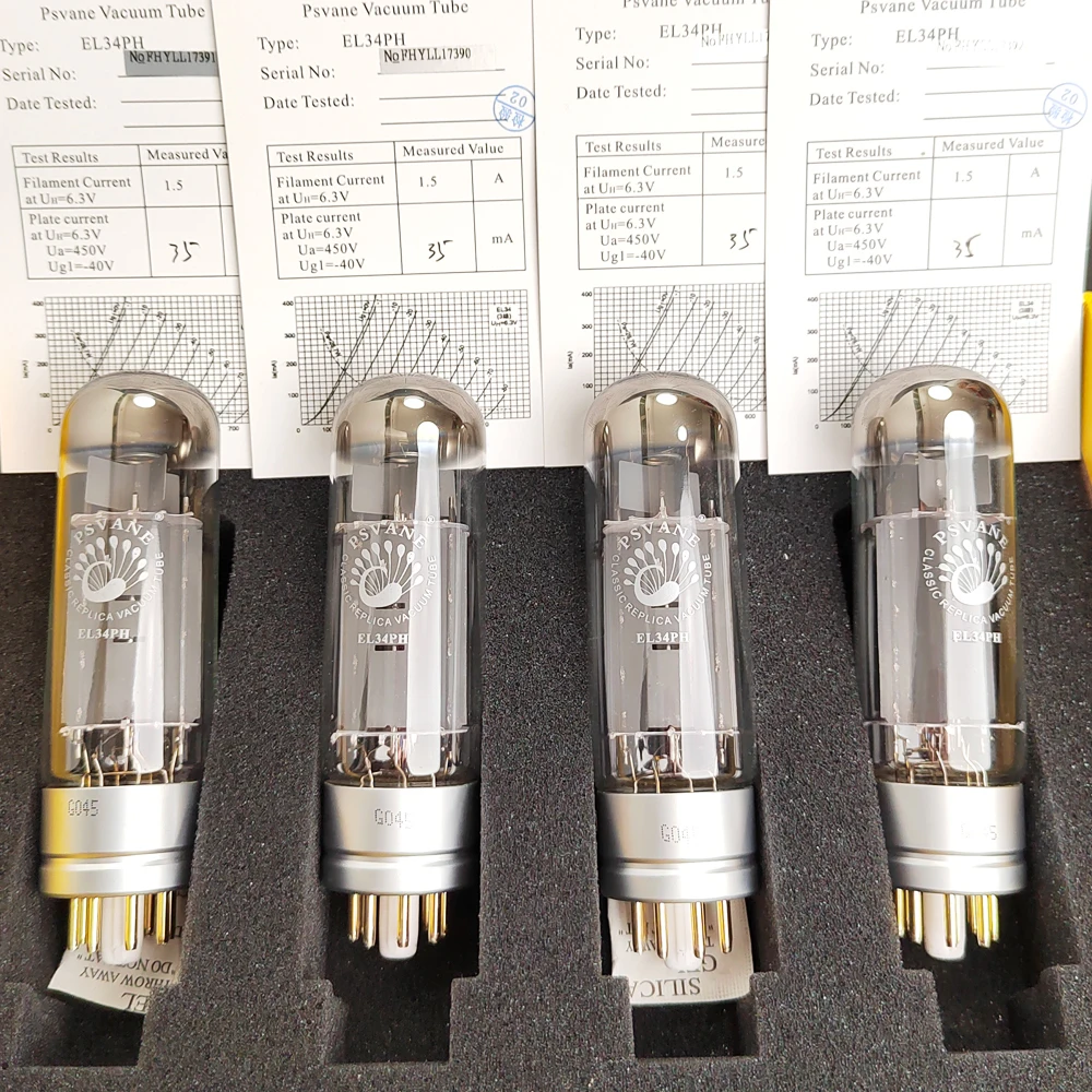 PSVANE EL34PH Vacuum Tube upgrade EL34C EL34B 6P3P 6CA7 6V6 KT66 UKEL34 HIFI Audio Valve Tube Amplifier Kit DIY Match Quad 2