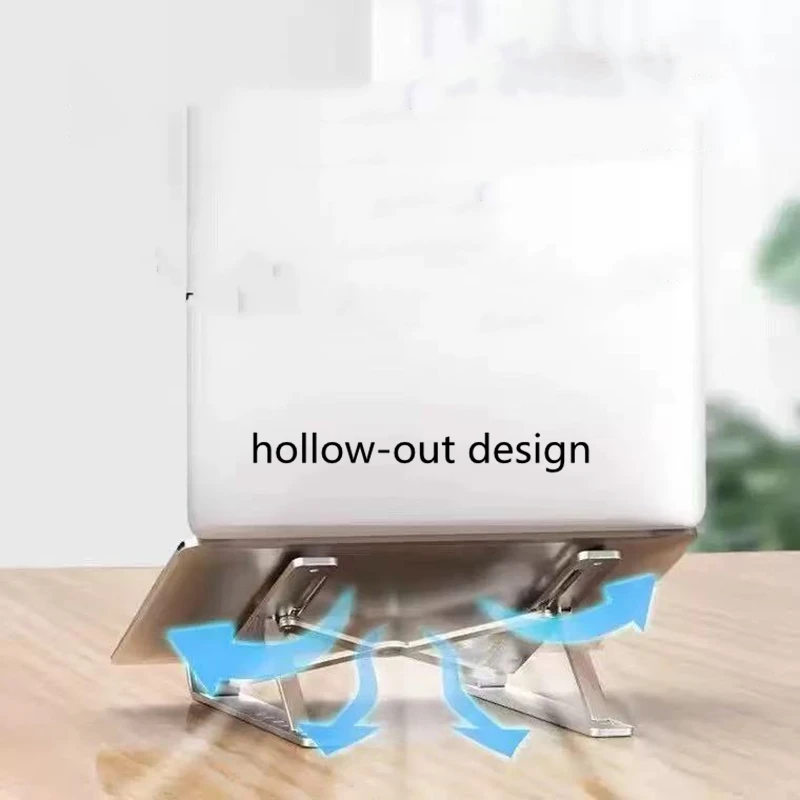 Design pieghevole del supporto portatile per laptop evidenziato