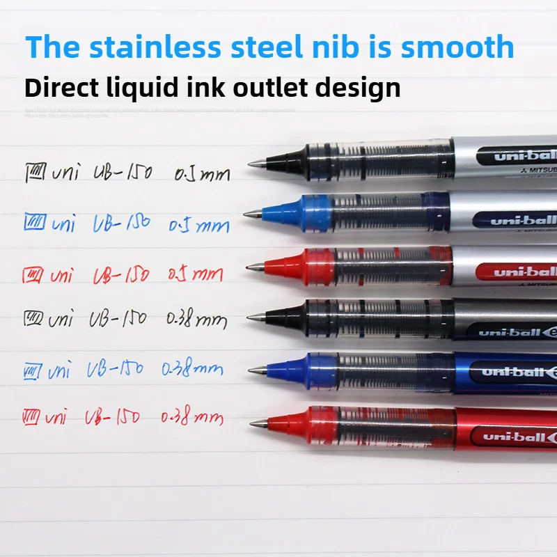 Japan Uni Mitsubishi UB-150 Gel Pen Waterproof water Resistant 0.38/0.5mm Uni Ball Eye Roller Ball Pens Office School supplies