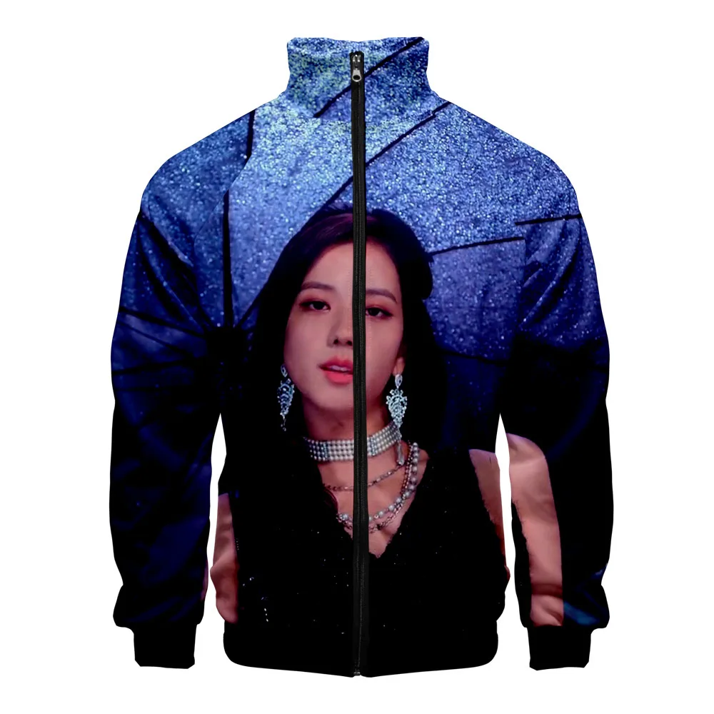 3D BLACKPINK MaleHoodies sweatshirts Hooded Men  Shy Girl Face clothes Sweatshirt Streetwear Harajuku zipper Jackets