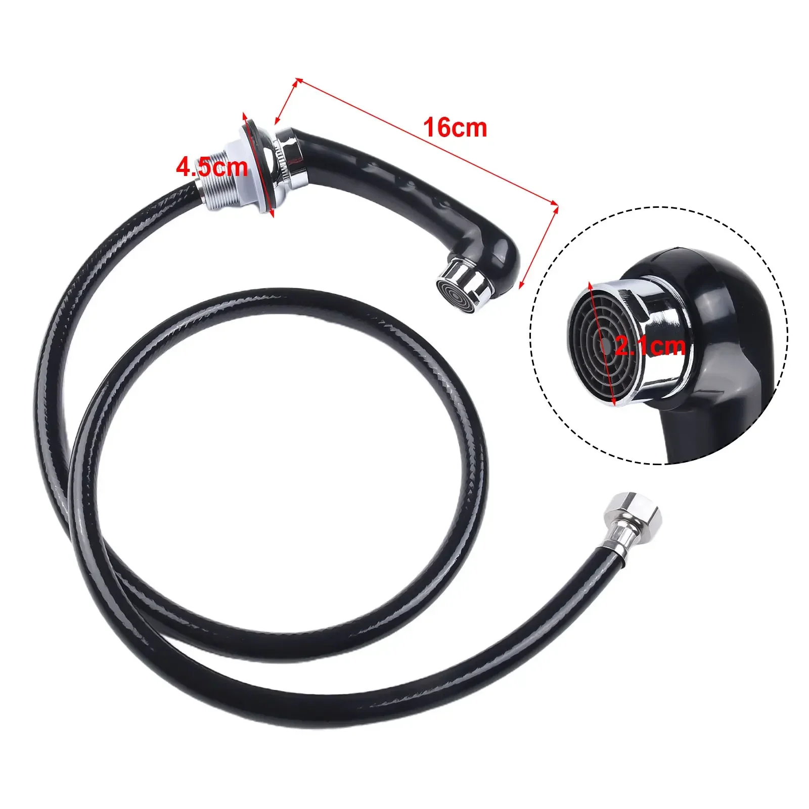 Shampoo Bed Bowl Shower Head Professional Hair Salon Shower Nozzle With Hose Non-pressurized Nozzle Bathtub Faucets 6