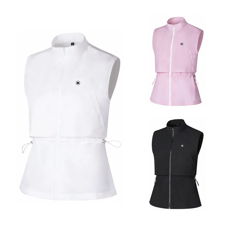 Autumn spring Golf Clothing Women's Vest Casual outdoor golf Sports jacket Breathable Windproof golf coat pink