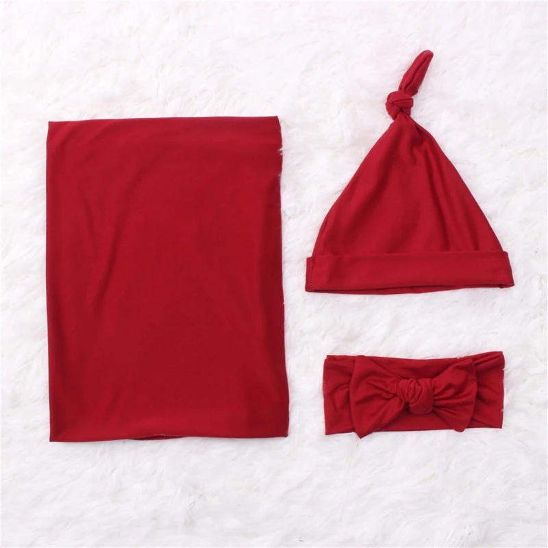 

N80C Tail Knot Hair Band Headdress Headwrap Gifts Baby Receiving Blanket