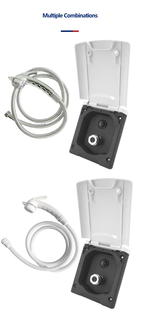 Kit Doccia Esterna Per Camper E Roulotte | Valvola Regolabile, Attacco Rapido, Tubo Flessibile 1.5m - Foto 2