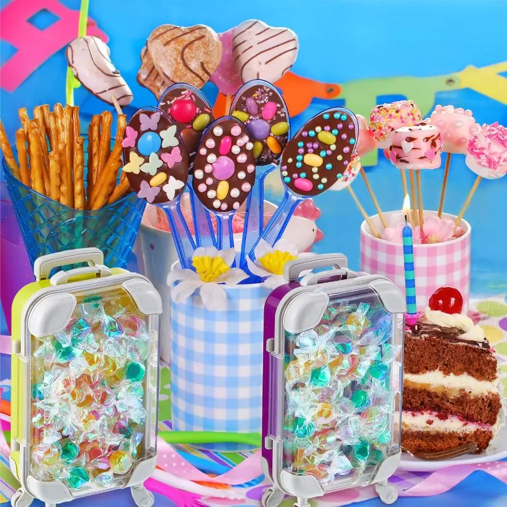 미니어처 미니 여행가방 사탕 상자 보관 액세서리 시뮬레이션 트롤리 케이스 가짜 속눈썹 포장 상자 휴대용