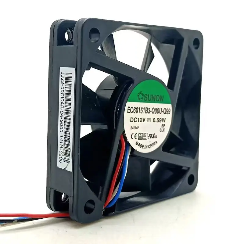 Sunon 12V 0.59W 무음 팬용 1pcs 오리지널 6015 60mm 60*60*15mm EC60151B3-Q00U-Q99 4핀 pwm 축 팬