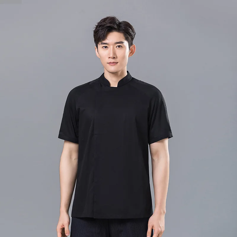 מעיל שף קלאסי לגברים ונשים עם לוגו מותאם אישית בשרוול ארוך למסעדה, מלון, מטבח, מלצר וקייטרינג