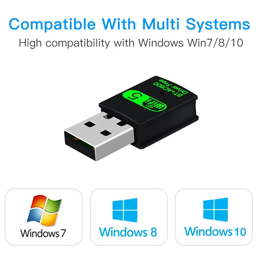 Fenvi 600Mbps USB Wifi Bluetooth Adapter 2IN1 Dongle Dual Band 2.4G 5GHZ Wi-fi