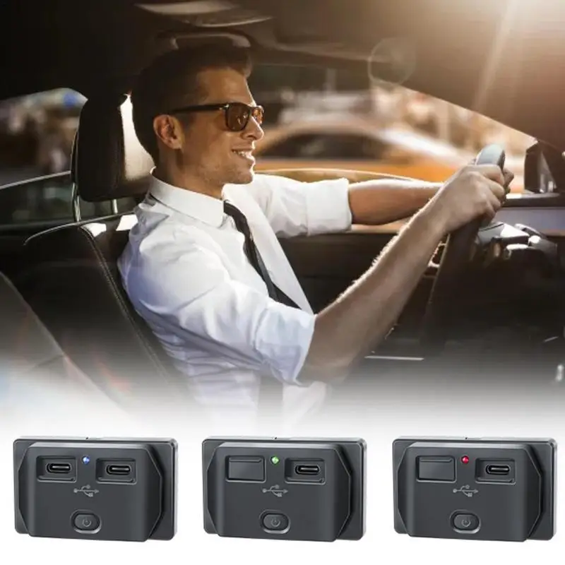 

Автомобильная розетка с двумя USB-портами, 12-24 В
