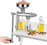 Manual Oil Press Machine Household Seed Oil Press Extractor Peanut Nuts Oil Expeller for Physical Press and Continuous Expelling 1