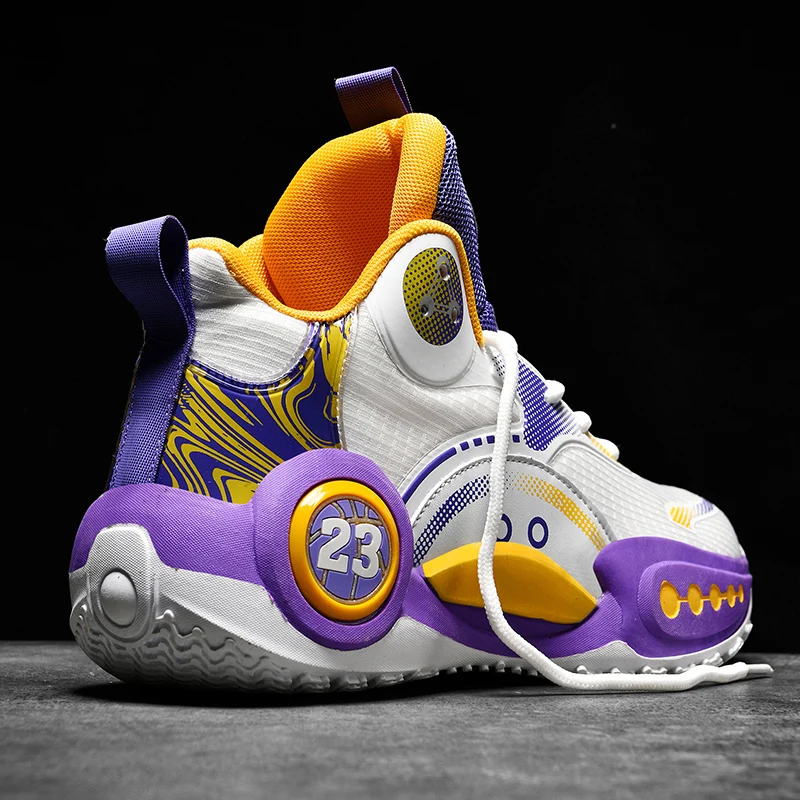 

Best Selling Boys Basketball Training Shoes Non-Slip Male Designer Sneakers Breathable Women Basketball Trainers Ladies Sneakers