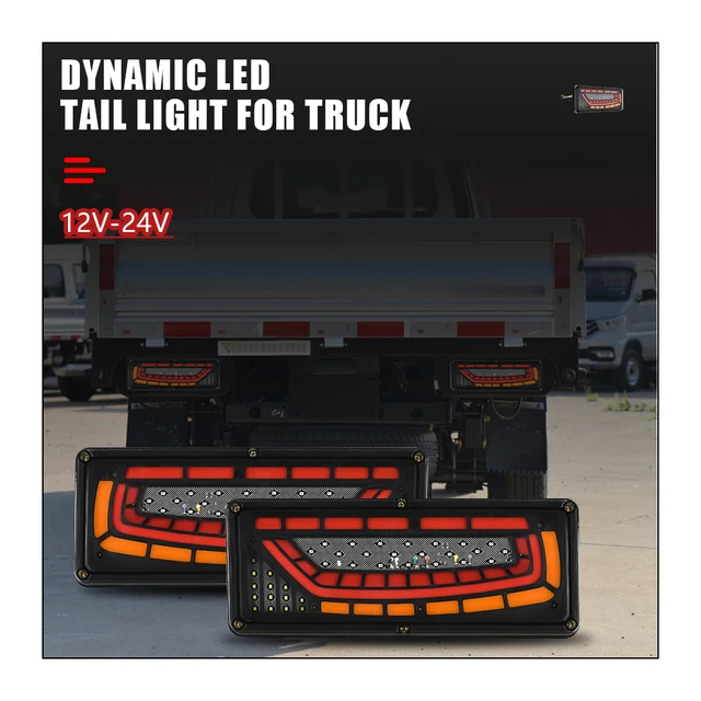 Luci Posteriori LED 24V Per Camion - 2 Pezzi Con Freno, Retromarcia E Indicatori - Foto 6