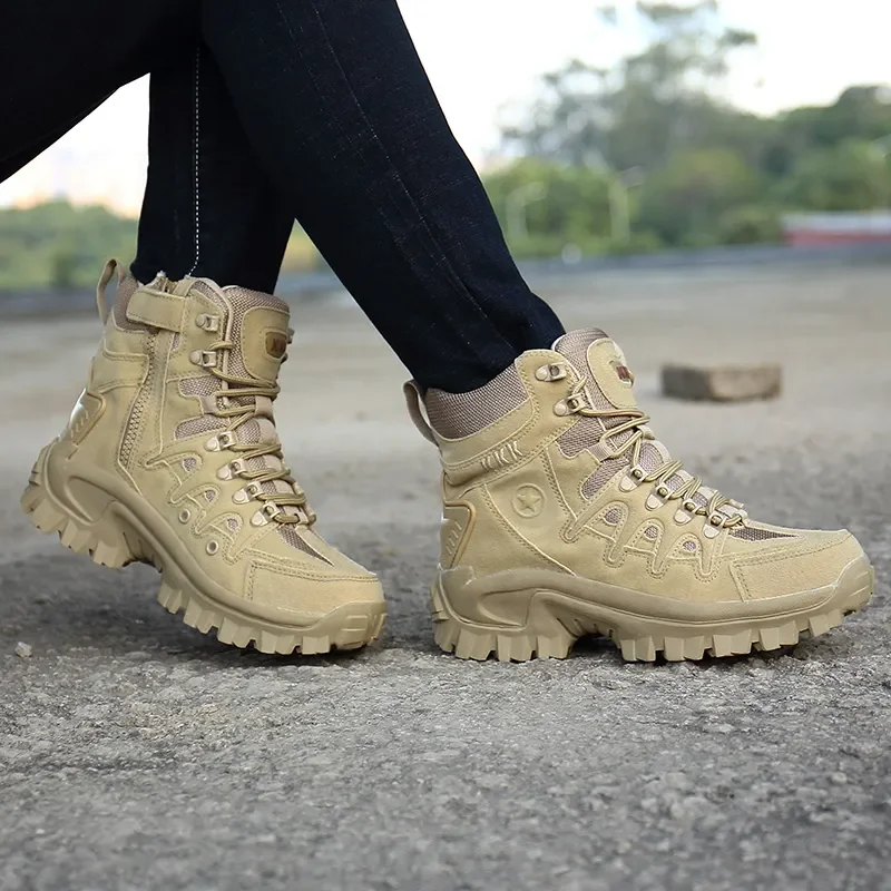 

Men's Boots Outdoors Fashion Comfortable Ankle Boots Tactical Plus Size Boots Men's Shoes Work Safety Shoes Hiking Boots Men