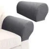 2pcs Sofa Arm Covers Comfortable Soft Armrest Cover High-Grade Spandex Stretch Arm Caps Waterproof Dustproof Furniture Protector 6