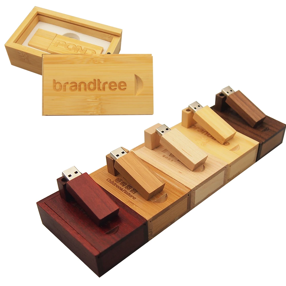 (10pcs 무료 사용자 정의 로고) USB 플래시 드라이브 128MB 메이플 나무 Pendrive 나무 상자 32GB 64GB 16GB 8GB 메모리 Stick2.0, 선물 U 디스크