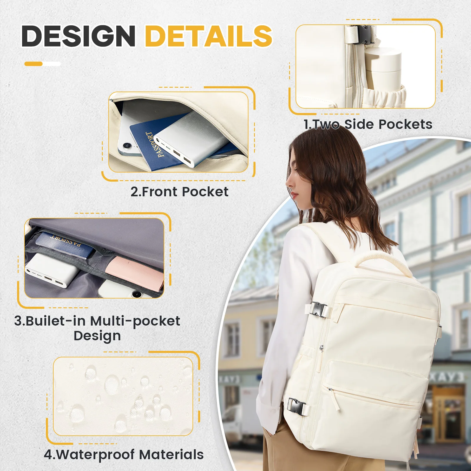 Backpack Travel 40x20x25 4