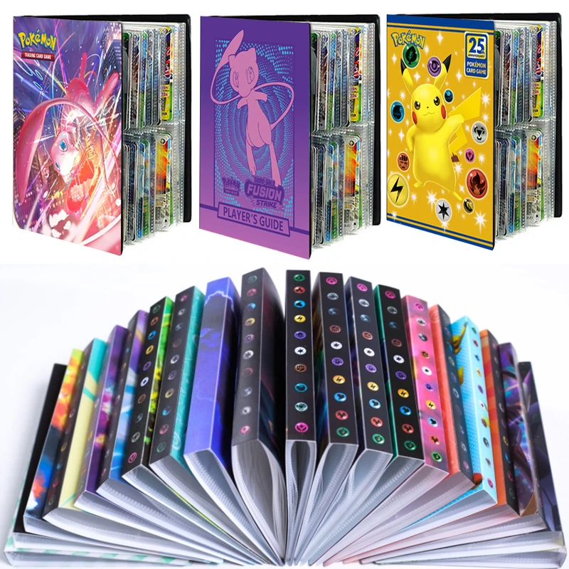 ポケモンアニメ25周年記念お祝い240個アルバムブック漫画カードフォルダーテレビ最大4ポケットコレクション子供のクールなおもちゃギフト ゲーム コレクションカード Aliexpress