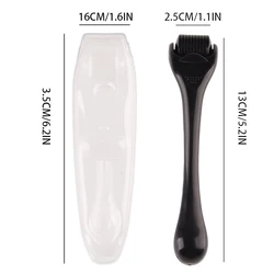 Advanced Derma Roller for Skin Rejuvenation and Hair Growth Therapy (Black)