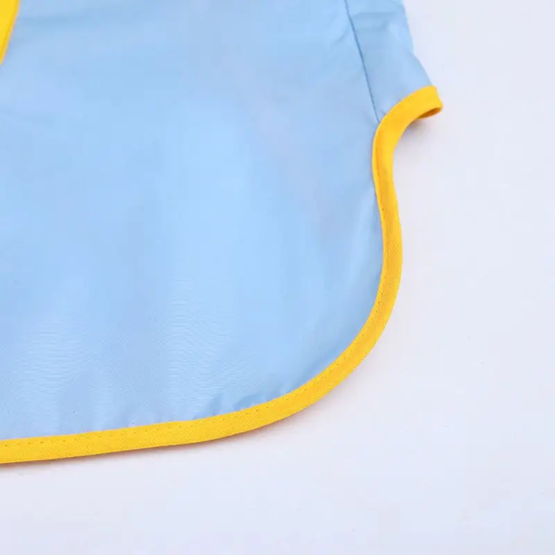 Kids Paint Apron Artist Uniform for Children Working Pocket Waterproof Apron for Painting Baby Eating Brush Pattern Sleeved Bib 6