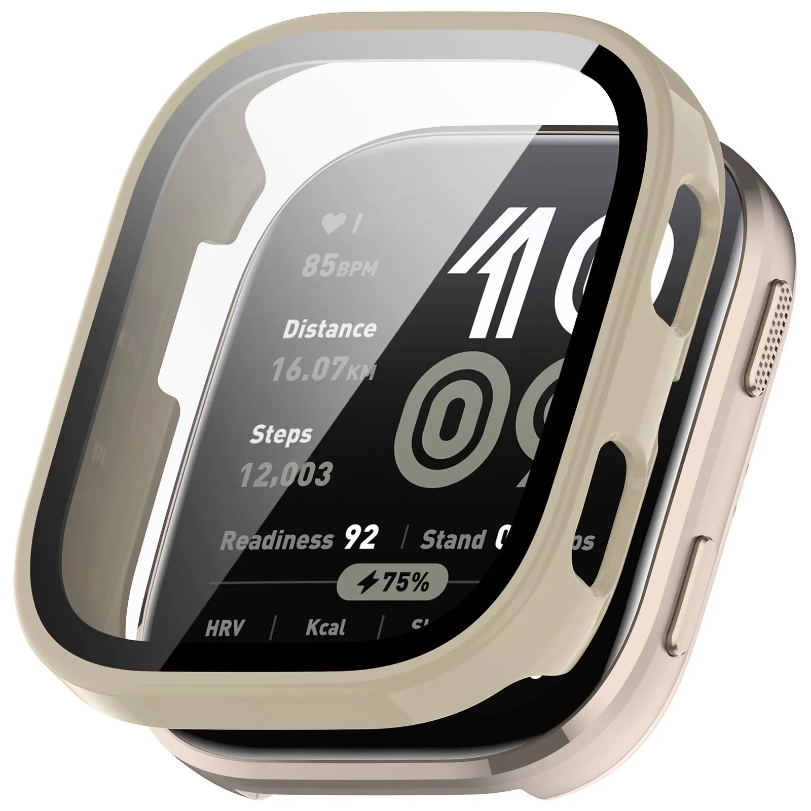 Premium Anti-Scratch Tempered Glass Watch Case with Bumper for Smartwatch Protection