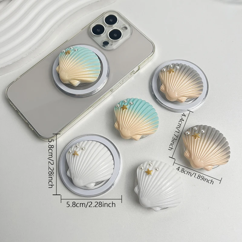 Ergonomic Foldable Resin Phone Stand and Grip Holder